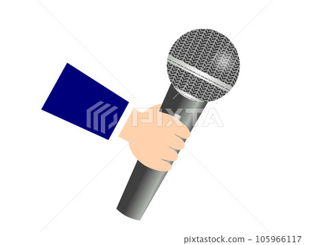 拿著麥克風的手 105966117