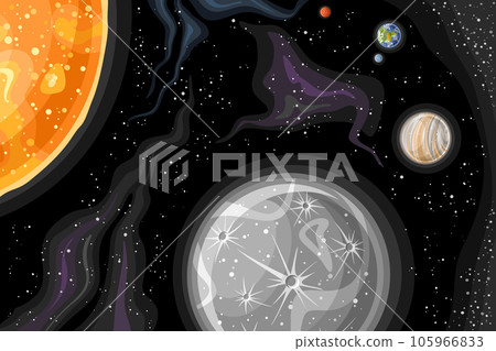 Vector Fantasy Space Chart 105966833