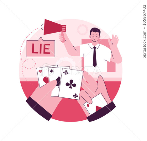 Cheating abstract concept vector illustration. Cheating in competition, unfaithful person, game cheats, casino sanctions, advantage play techniques, computer games, falsification abstract metaphor. Cheating abstract concept vector illustration. Cheating in competition, unfaithful person, game cheats, casino sanctions, advantage play techniques, computer games, falsification abstract metaphor. 105967432