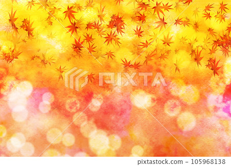 Autumn leaves autumn Japanese pattern background 105968138