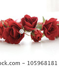 red roses and crystals 105968181