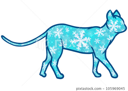 Lonely cat in Winter Lonely cat in Winter 105969045