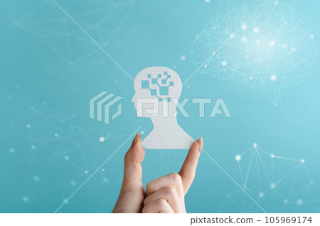 AI image of the brain AI image of the brain 105969174