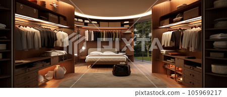 Modern interior design Dressing room 105969217