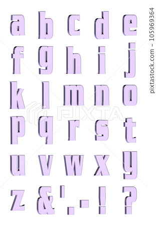 3D字體包5款【字母/sml/立體字母/字母】紫色、紫色 3D字體包5款【字母/sml/立體字母/字母】紫色、紫色 105969364