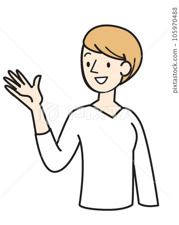 Person illustration Simple illustration Caucasian woman Person illustration Simple illustration Caucasian woman 105970488