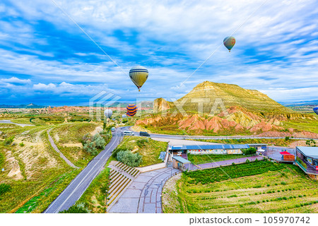 Air balloons place in Cappadocia-amazing and unreal views in  Valley. 105970742