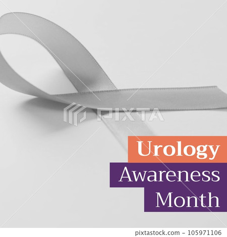 Composite of urology awareness month over ribbon 105971106
