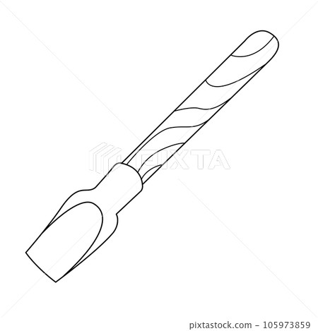 Spade outline on transparent background 105973859