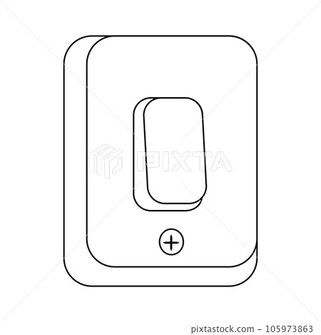 Switch board outline on transparent background Switch board outline on transparent background 105973863