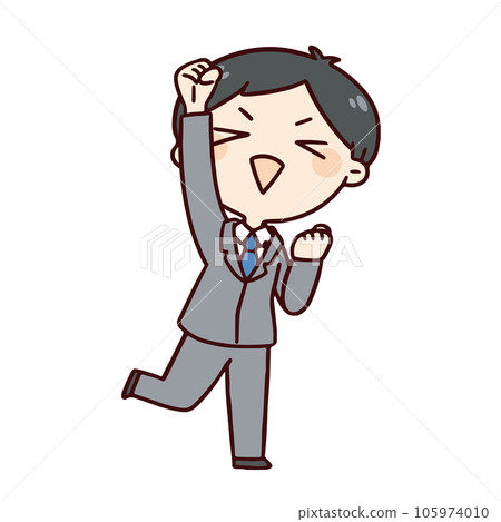 一個舉起雙臂歡呼的人 105974010