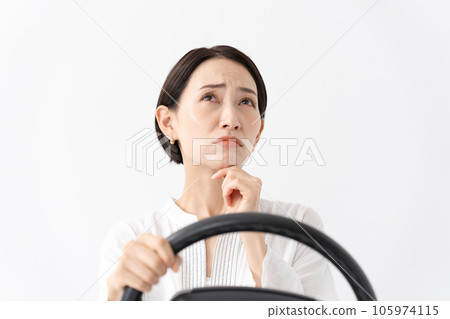 car woman think car woman think 105974115