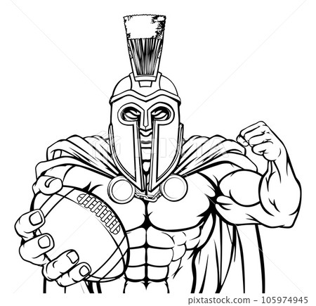 Spartan Trojan American Football Sports Mascot 105974945