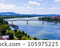 The Maria Valeria Bridge, which connects the Danube River on the border between Hungary and Slovakia 105975225