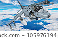 Illustration of McDonnell Douglas AV-8B Harrier II vertical/short takeoff and landing aircraft 105976194