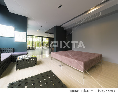Thai condominium lounge entrance hall 105976265