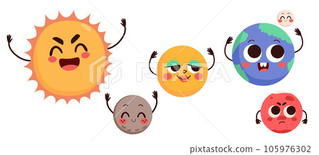 Solar System Mascot Character Elements 105976302