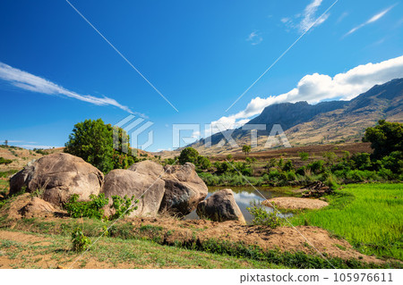 Andringitra national park,mountain landscape, Madagascar wilderness landscape Andringitra national park,mountain landscape, Madagascar wilderness landscape 105976611