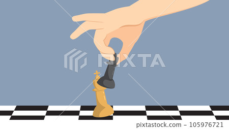 Checkmate Black Queen Against White King Checkmate Black Queen Against White King 105976721