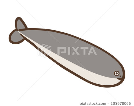 一個可愛的 Sakaban Baspis 的重建模型/手繪插圖素材 105978066