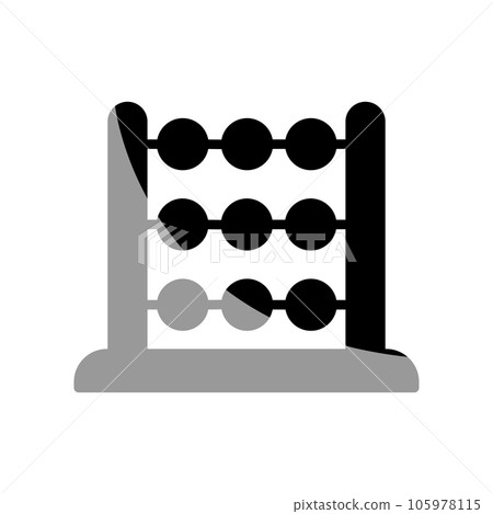 abacus icon template 105978115