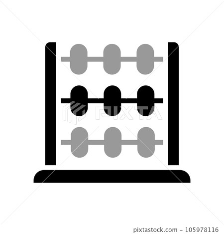 abacus icon template 105978116