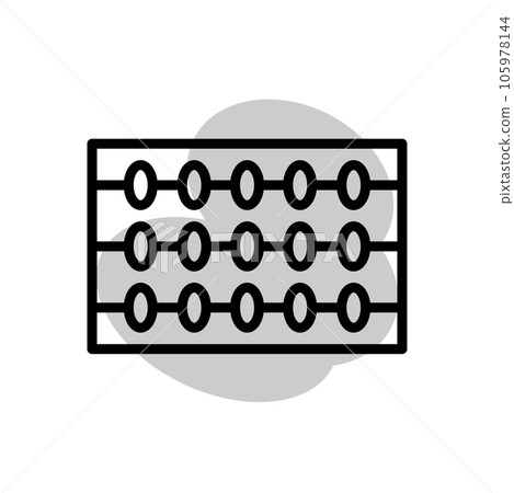 abacus icon template 105978144