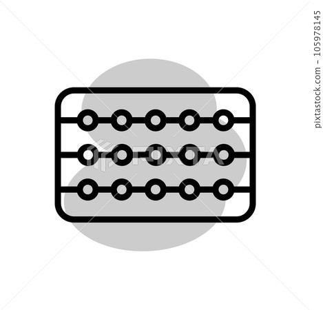 abacus icon template 105978145