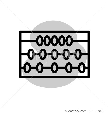 abacus icon template 105978150