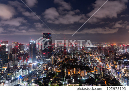 《東京》午夜時分的東京都市風景 《東京》午夜時分的東京都市風景 105978193