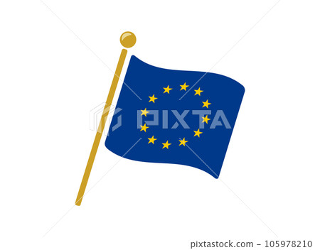 歐盟國旗圖標矢量圖 歐盟國旗圖標矢量圖 105978210