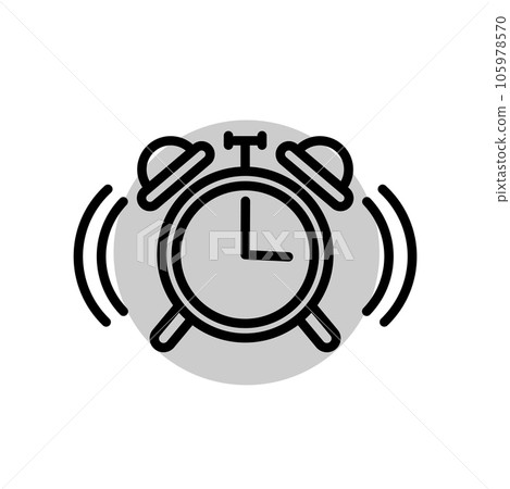 alarm clock icon template 105978570