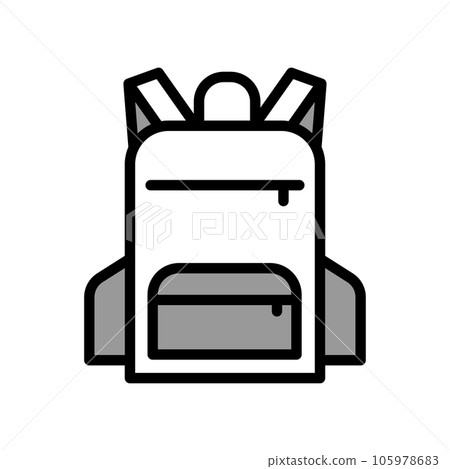 Illustration Vector graphic of Backpack icon 105978683
