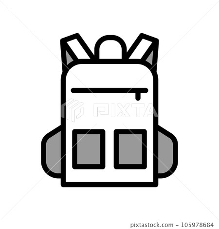 Illustration Vector graphic of Backpack icon 105978684
