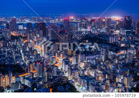 "Tokyo" Tokyo city scenery at midnight, before dawn "Tokyo" Tokyo city scenery at midnight, before dawn 105978719