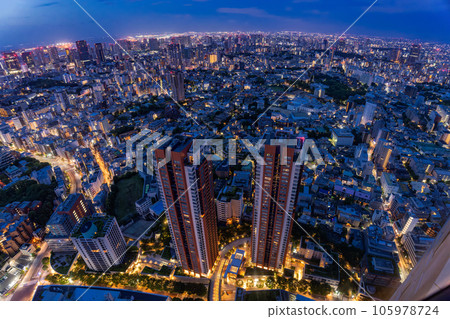 "Tokyo" Tokyo city scenery at midnight, before dawn "Tokyo" Tokyo city scenery at midnight, before dawn 105978724