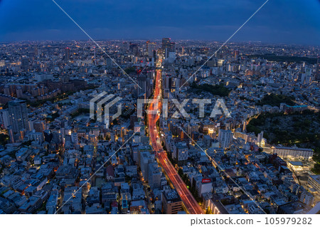 《東京》午夜、黎明前的東京城市風光 《東京》午夜、黎明前的東京城市風光 105979282