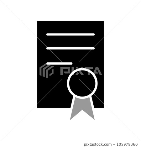 Illustration Vector graphic of Certificate icon 105979360