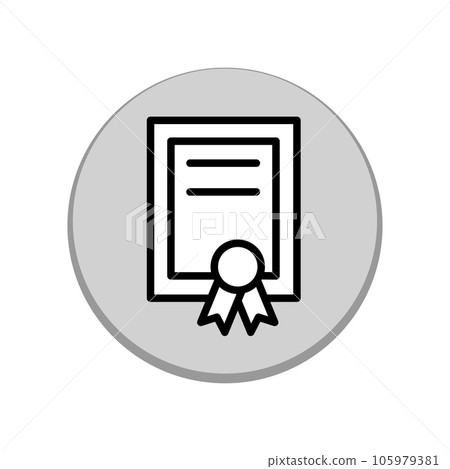 Illustration Vector graphic of Certificate icon 105979381
