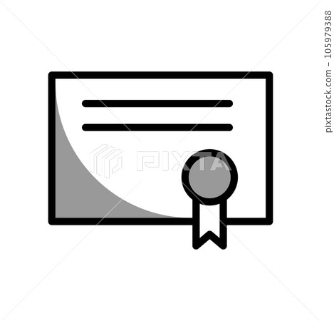 Illustration Vector graphic of Certificate icon Illustration Vector graphic of Certificate icon 105979388