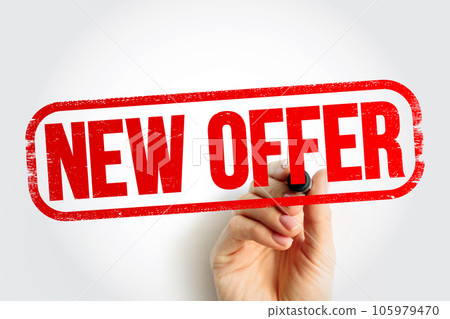 New Offer text stamp, business concept background 105979470
