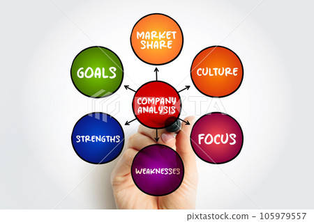 Company Analysis mind map concept for presentations and reports Company Analysis mind map concept for presentations and reports 105979557