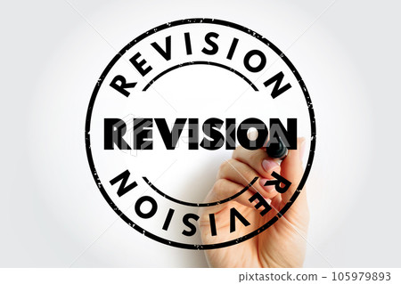 Revision text stamp, education concept background 105979893