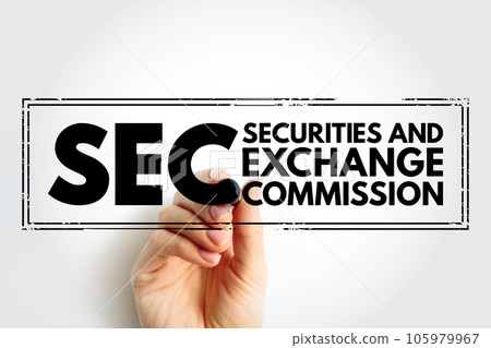 SEC - Securities and Exchange Commission acronym text stamp, business concept background SEC - Securities and Exchange Commission acronym text stamp, business concept background 105979967