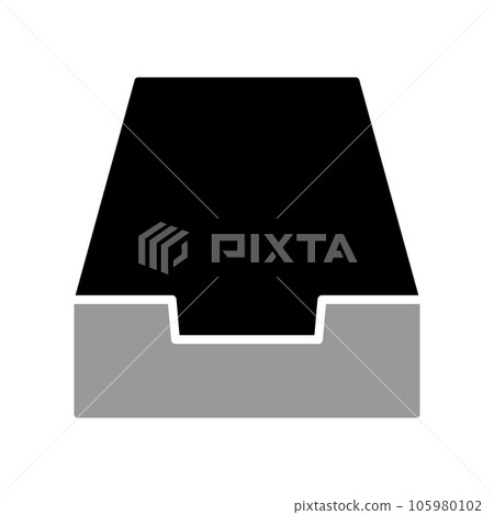 Illustration Vector graphic of file cabinet icon Illustration Vector graphic of file cabinet icon 105980102