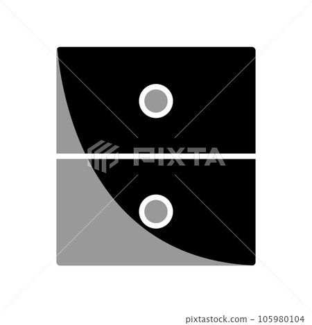Illustration Vector graphic of file cabinet icon Illustration Vector graphic of file cabinet icon 105980104