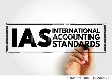 IAS - International Accounting Standards acronym, business concept background 105980175