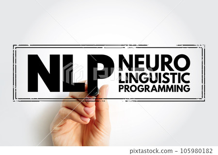 NLP Natural Language Processing - subfield of linguistics, computer science, and artificial intelligence, interactions between computers and human language, acronym text stamp concept 105980182