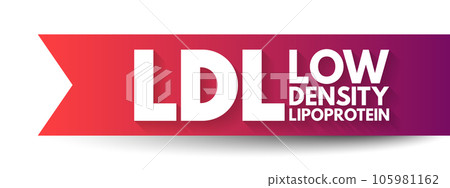 LDL Low-Density Lipoprotein - one of the five major groups of lipoprotein which transport all fat molecules around the body in the extracellular water, acronym text concept background LDL Low-Density Lipoprotein - one of the five major groups of lipoprotein which transport all fat molecules around the body in the extracellular water, acronym text concept background 105981162