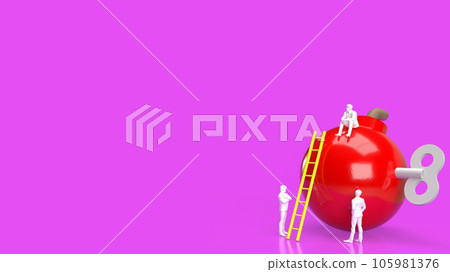 The man figure and Bomb for Business concept 3d rendering The man figure and Bomb for Business concept 3d rendering 105981376